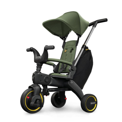 Детский складной трёхколёсный велосипед Doona Liki Trike S3 Desert Green 01